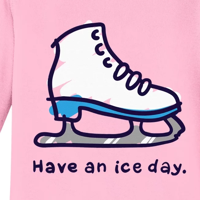 Figure Skating Gifts For Women Men Ice Skater Baby Long Sleeve Bodysuit