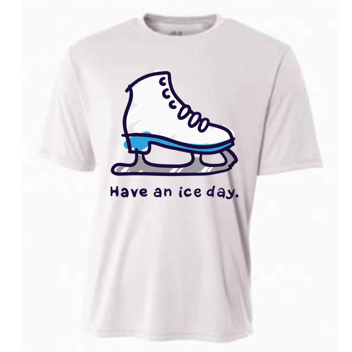 Figure Skating Gifts For Women Men Ice Skater Cooling Performance Crew T-Shirt