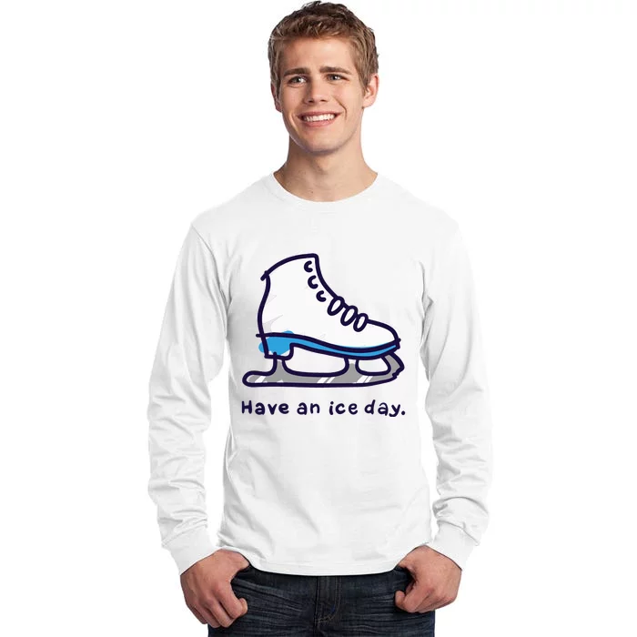 Figure Skating Gifts For Women Men Ice Skater Tall Long Sleeve T-Shirt