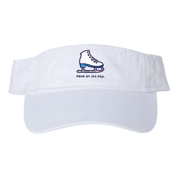 Figure Skating Gifts For Women Men Ice Skater Valucap Bio-Washed Visor