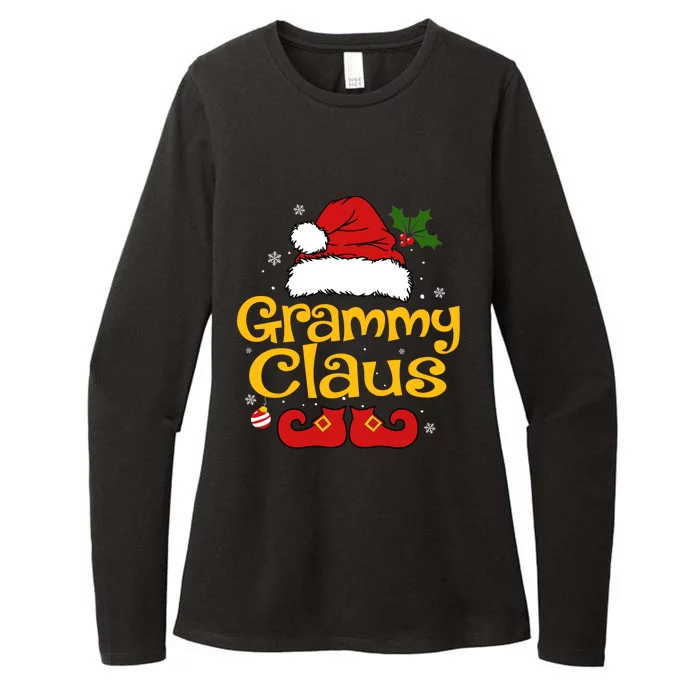 Funny Santa Grammy Claus Christmas Matching Family Group Gift Womens CVC Long Sleeve Shirt