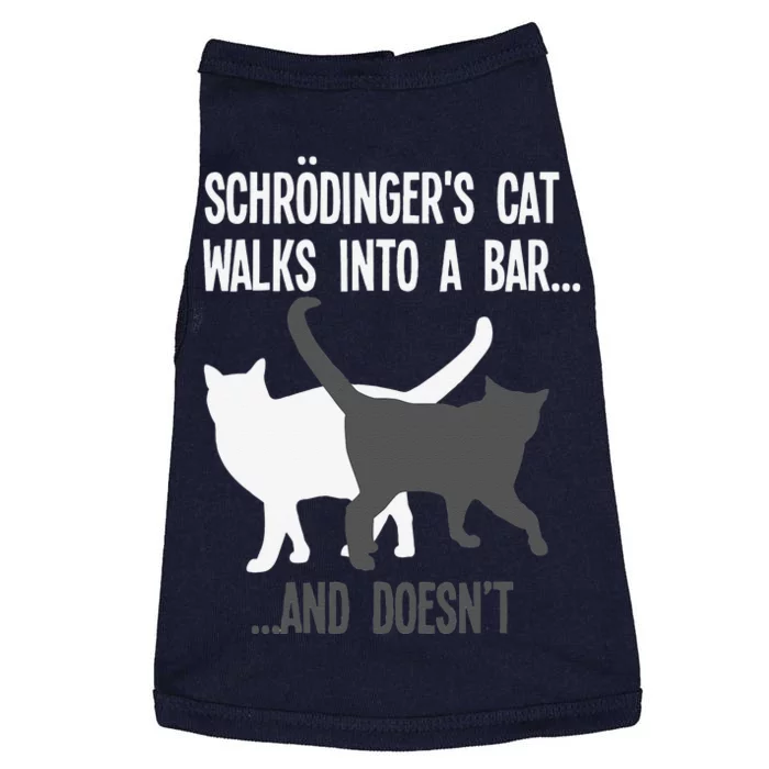 Funny Scientist Gift Schroedingers Cat Quantum Physics Doggie Tank