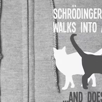 Funny Scientist Gift Schroedingers Cat Quantum Physics Full Zip Hoodie