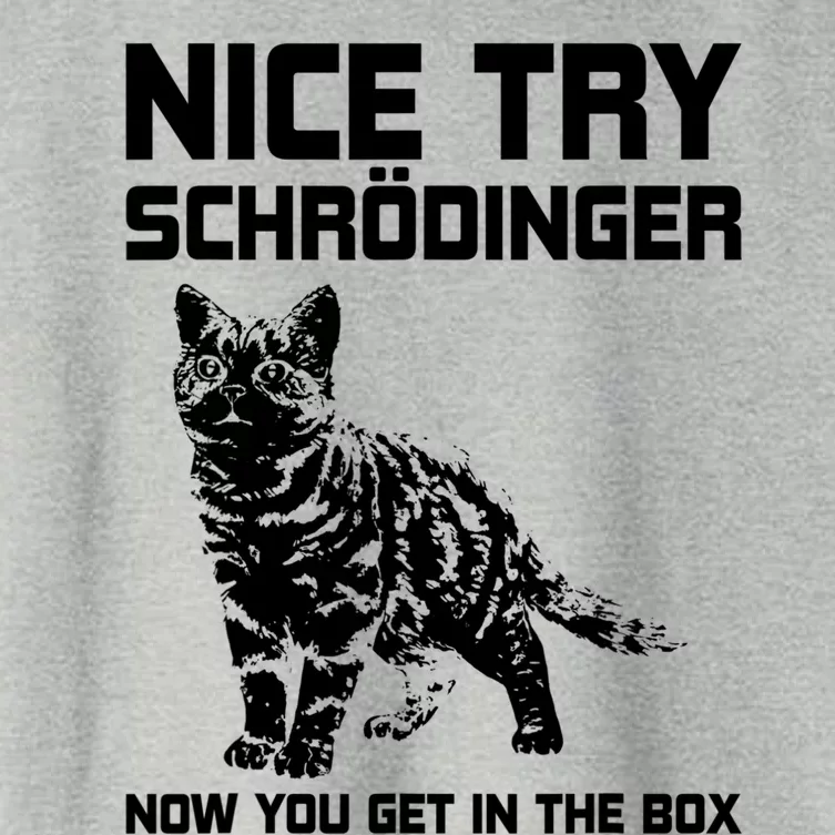 Funny Science Gift Schrödingers Cat Quote Physics Great Gift Women's Crop Top Tee