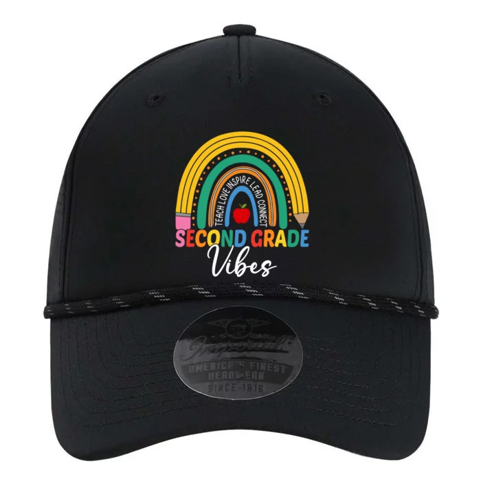 Funny Second Grade Teacher Rainbow Team 2Nd Grade Vibes Gift Performance The Dyno Cap