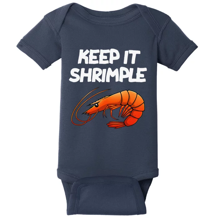 Funny Shrimp Gift Cool Fishing Prawn Lover Baby Bodysuit