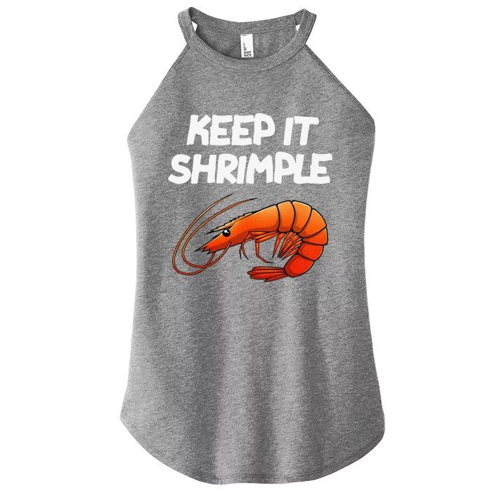 Funny Shrimp Gift Cool Fishing Prawn Lover Women’s Perfect Tri Rocker Tank