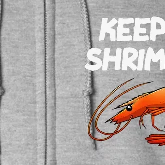 Funny Shrimp Gift Cool Fishing Prawn Lover Full Zip Hoodie