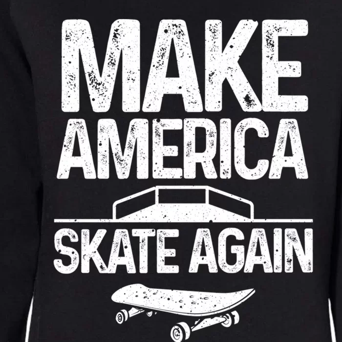 Funny Skateboarding Gift Cool Skateboarder Skate Gift Womens California Wash Sweatshirt