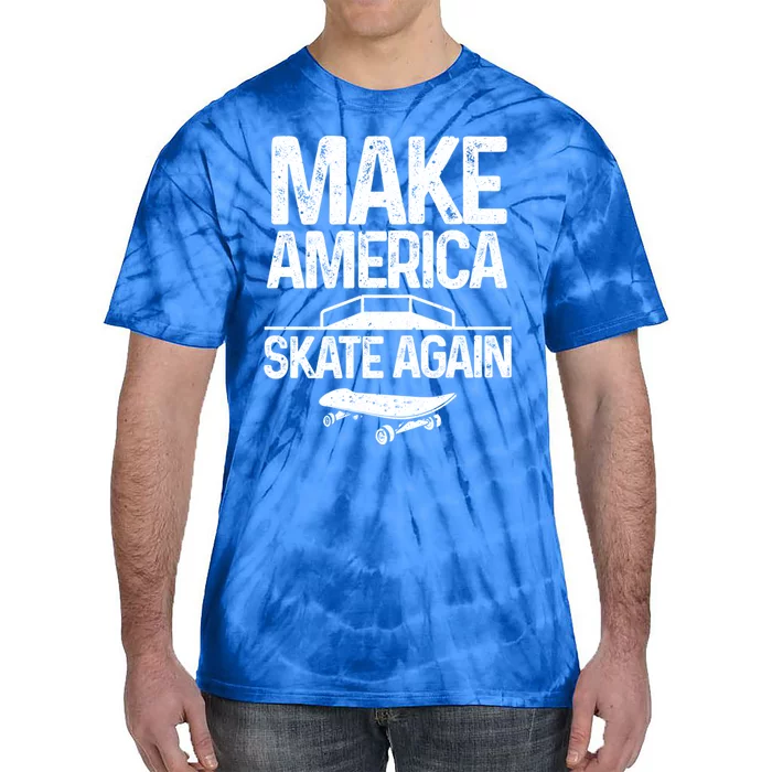 Funny Skateboarding Gift Cool Skateboarder Skate Gift Tie-Dye T-Shirt