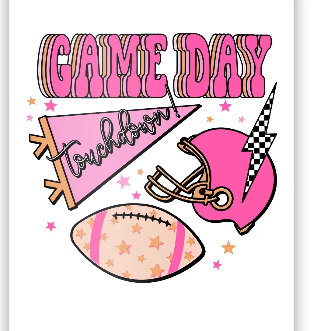 Football Season Game Day Touchdown Poster