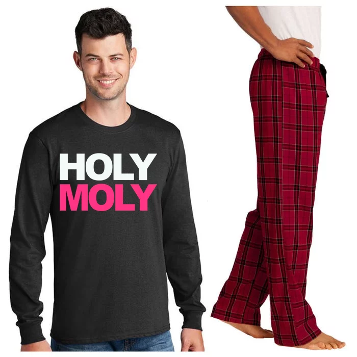 Funny Saying Gift Holy Moly And Gift Long Sleeve Pajama Set