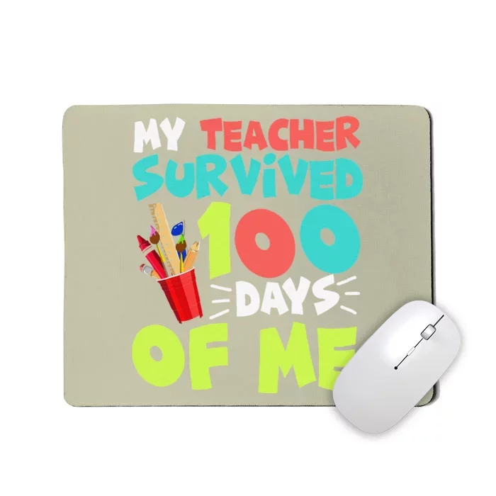 Funny School Gift 100 Days Of School Mousepad