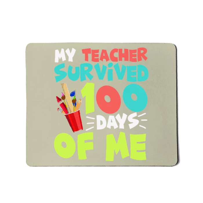 Funny School Gift 100 Days Of School Mousepad