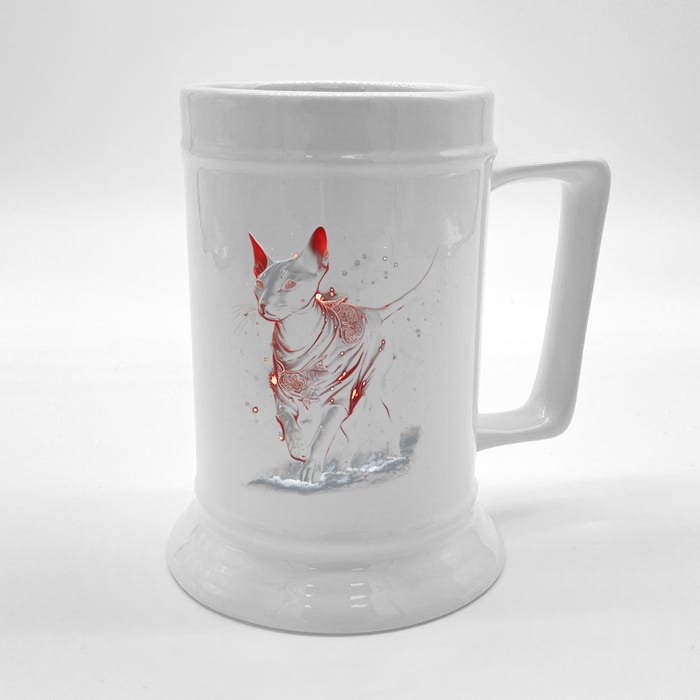 Funny Sphynx Gift Sphynx Cat Kitten Owner Cool Front & Back Beer Stein