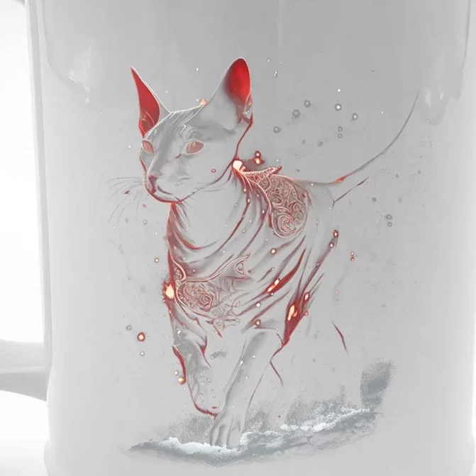 Funny Sphynx Gift Sphynx Cat Kitten Owner Cool Front & Back Beer Stein