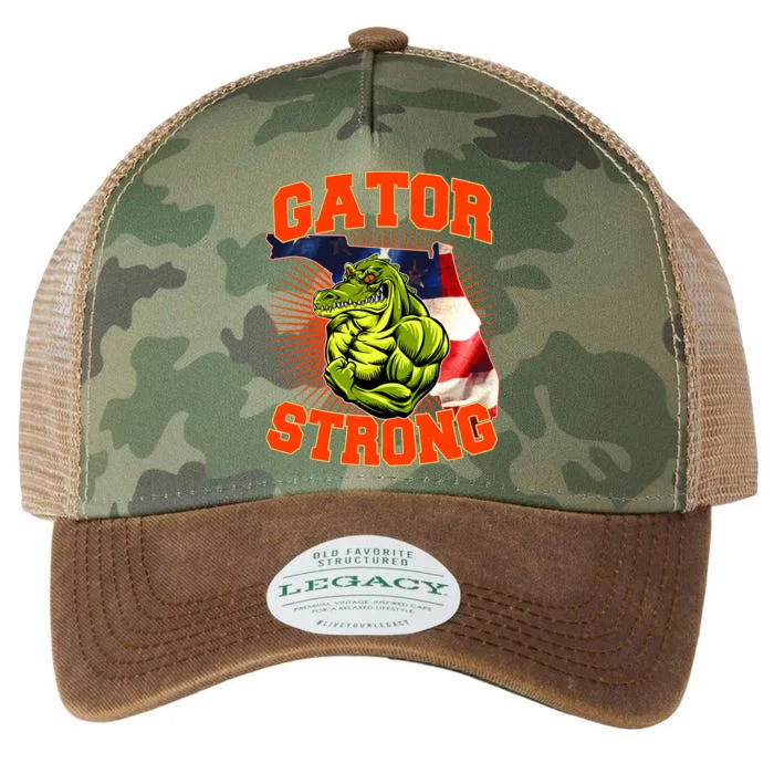 Florida State Gator Strong USA Flag Legacy Tie Dye Trucker Hat