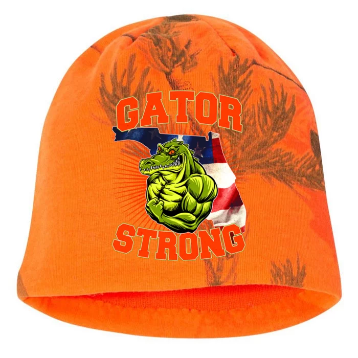 Florida State Gator Strong USA Flag Kati - Camo Knit Beanie