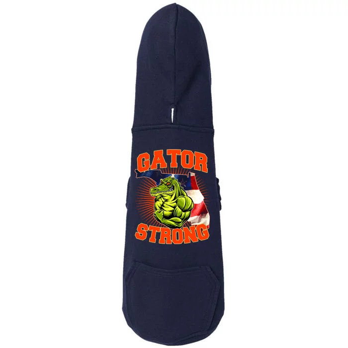 Florida State Gator Strong USA Flag Doggie 3-End Fleece Hoodie