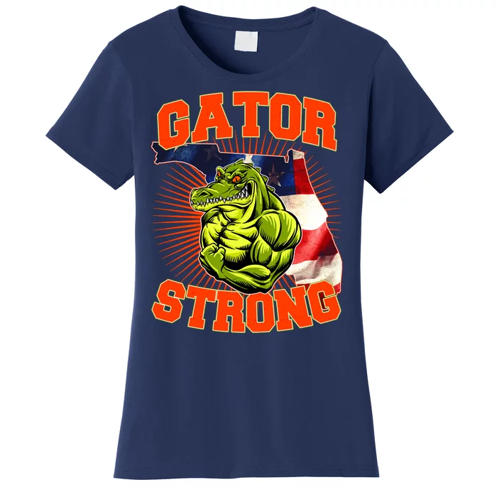 Florida State Gator Strong USA Flag Women's T-Shirt