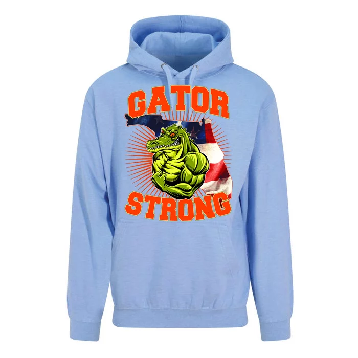 Florida State Gator Strong USA Flag Unisex Surf Hoodie