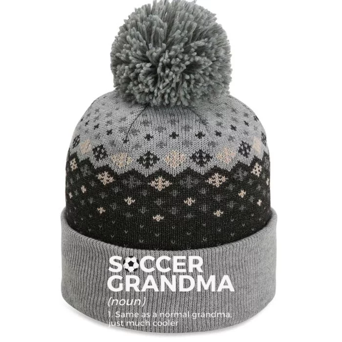 Funny Soccer Grandma Definition player soccer The Baniff Cuffed Pom Beanie