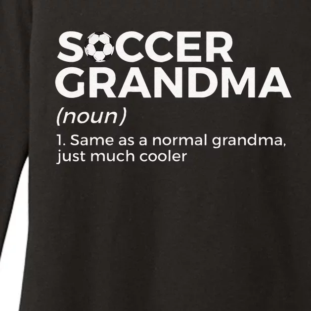 Funny Soccer Grandma Definition player soccer Womens CVC Long Sleeve Shirt