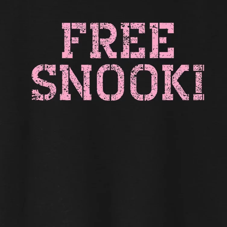 Free Snooki Gifts Free Snooki Weathered Women's Crop Top Tee