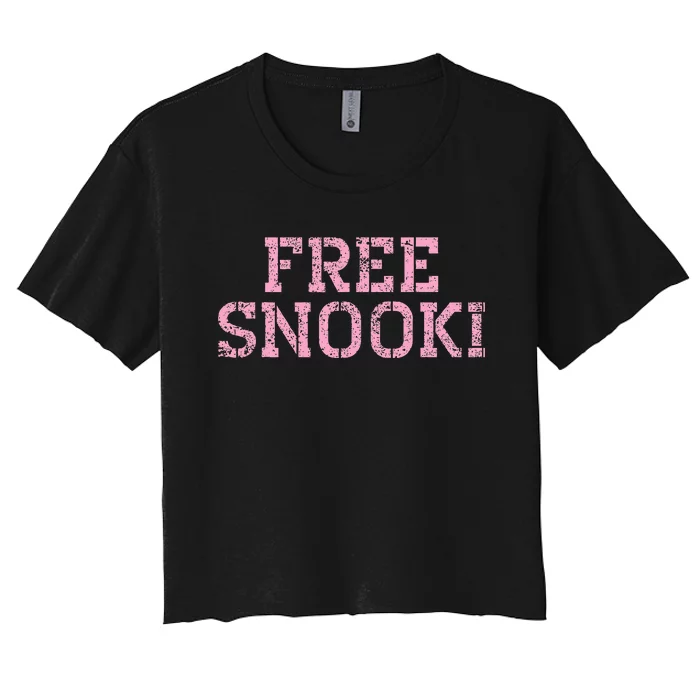 Free Snooki Gifts Free Snooki Weathered Women's Crop Top Tee