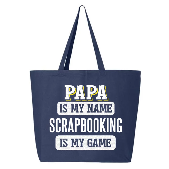 Funny Scrapbooking Gift For Papa Fathers Day Design Gift 25L Jumbo Tote