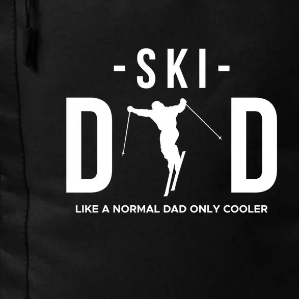 Funny Ski Gift Dad Skier For Men Daily Commute Backpack