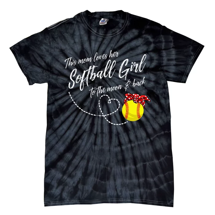 Funny Softball Gift Mom  Pitcher Catcher Tie-Dye T-Shirt