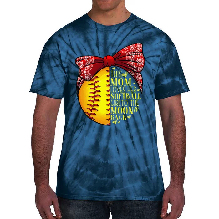 Funny Softball Gift Mom Women Pitcher Catcher Lovers Tie-Dye T-Shirt