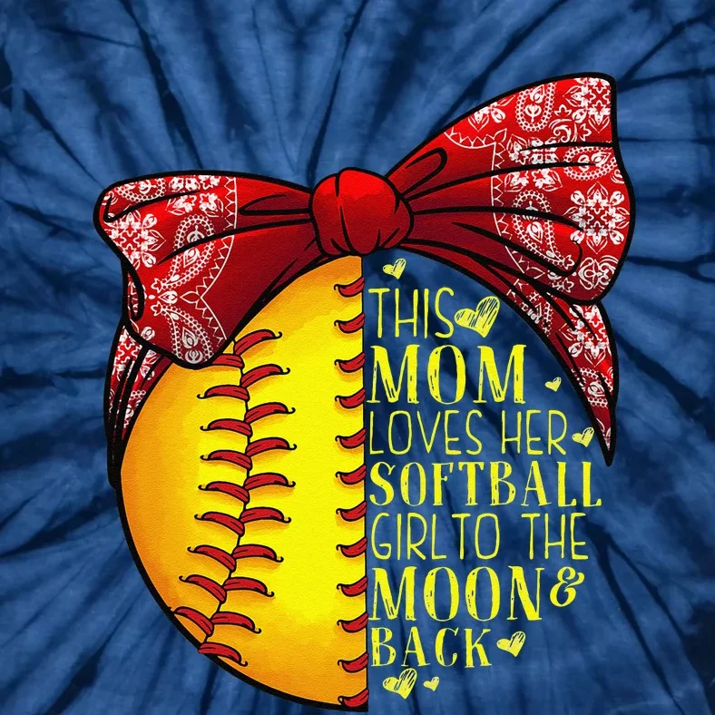 Funny Softball Gift Mom Women Pitcher Catcher Lovers Tie-Dye T-Shirt