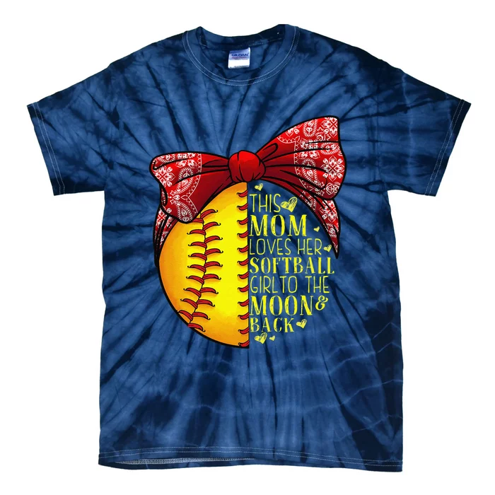 Funny Softball Gift Mom Women Pitcher Catcher Lovers Tie-Dye T-Shirt