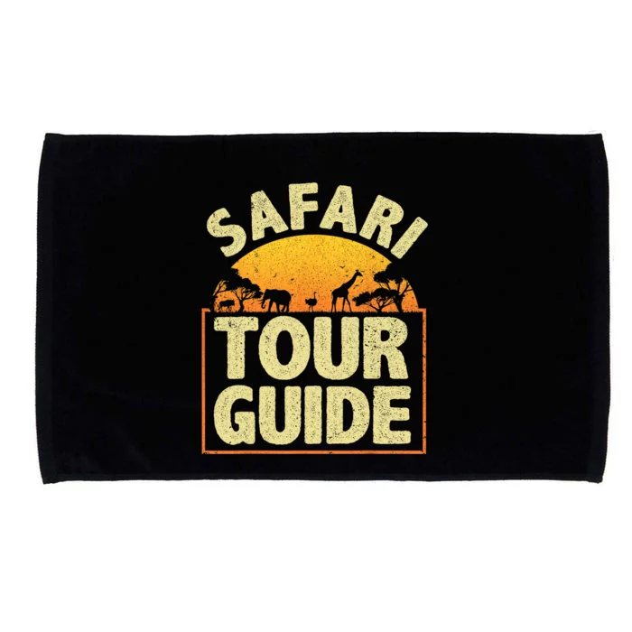 Funny Safari Guide Art For Men Women Kids Zoo Safari Costume Microfiber Hand Towel