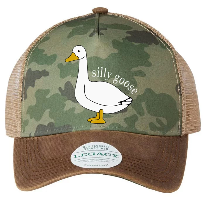 Funny Silly Goose Meme Cute Goose Legacy Tie Dye Trucker Hat