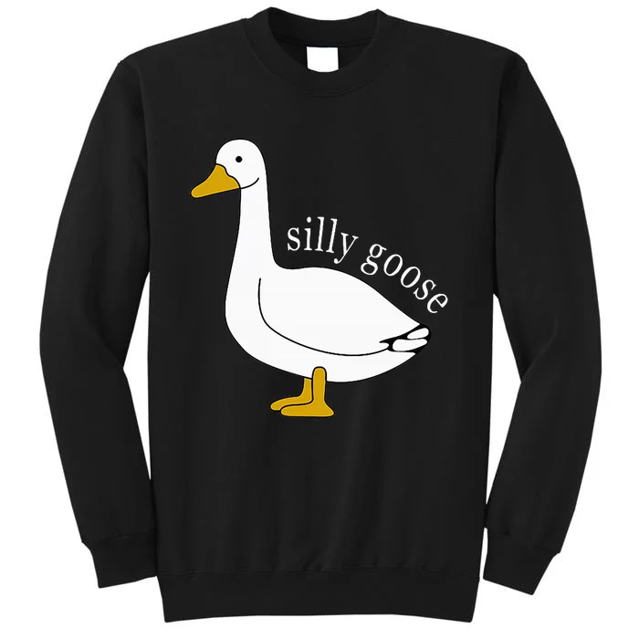 Funny Silly Goose Meme Cute Goose Sweatshirt