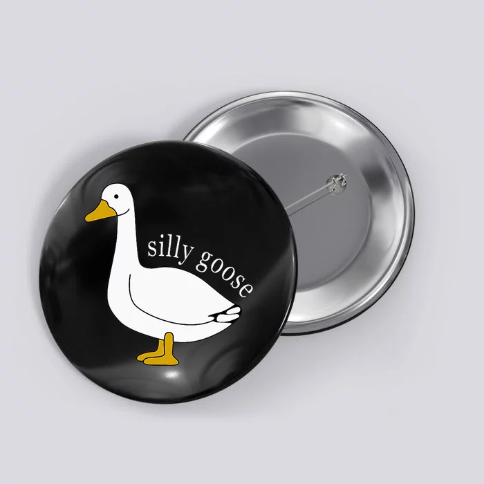 Funny Silly Goose Meme Cute Goose Button