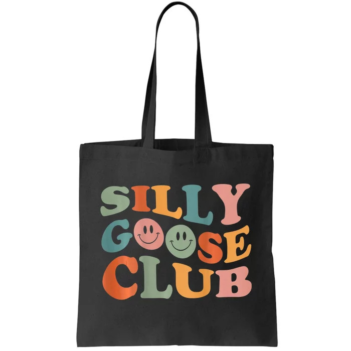 Funny Silly Goose Club Cute Smile Face Tote Bag