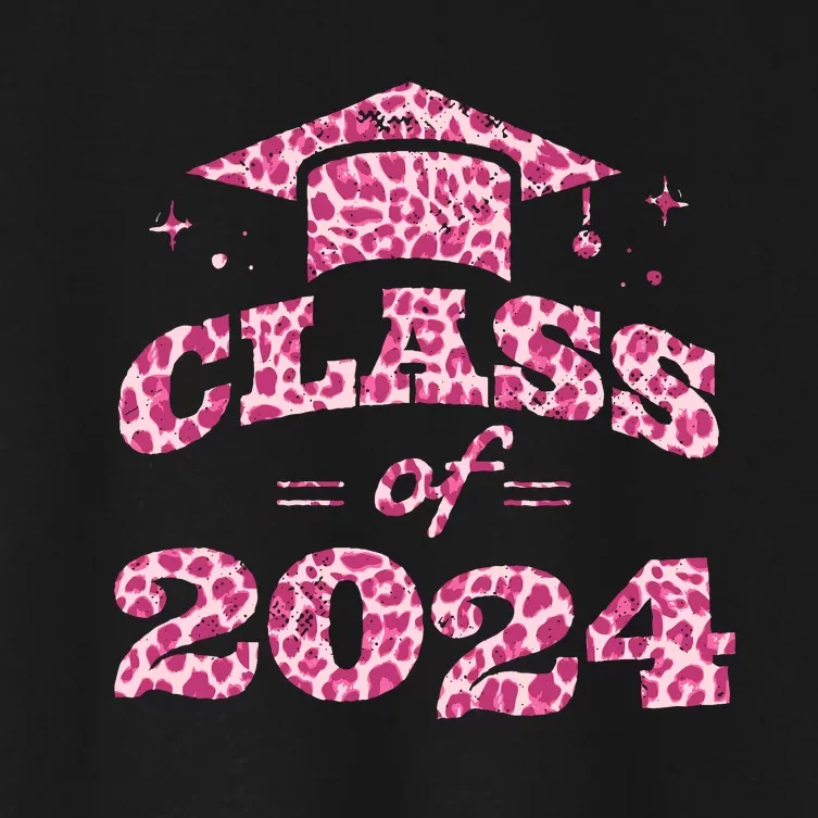 Funny Senior Graduation Gift Class Of 2024 Senior Girl Women's Crop Top Tee