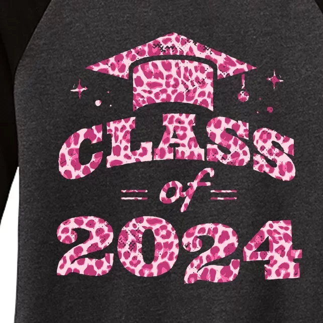 Funny Senior Graduation Gift Class Of 2024 Senior Girl Women's Tri-Blend 3/4-Sleeve Raglan Shirt