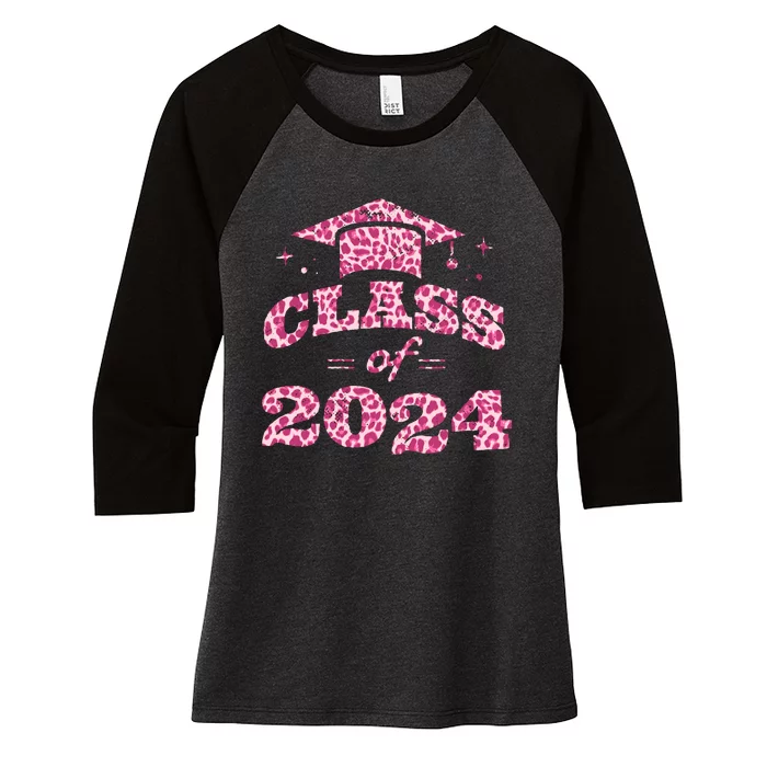 Funny Senior Graduation Gift Class Of 2024 Senior Girl Women's Tri-Blend 3/4-Sleeve Raglan Shirt