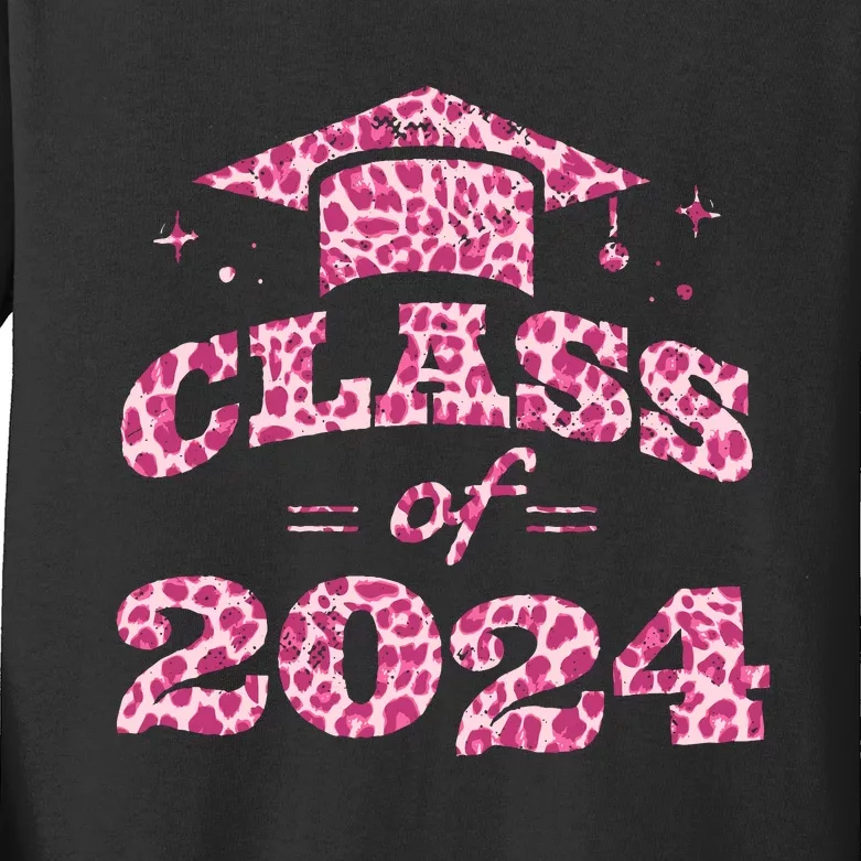 Funny Senior Graduation Gift Class Of 2024 Senior Girl Kids Long Sleeve Shirt