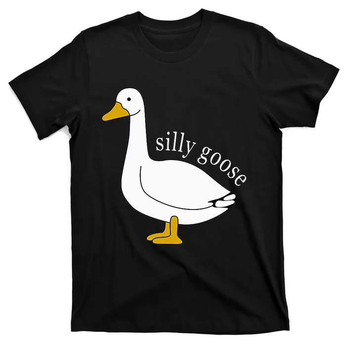 Funny Silly Goose Meme Cute Goose Aesthetic Trendy T-Shirt