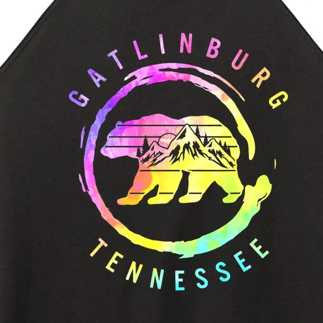 Funny Saying Gatlinburg Bear Tennessee Women’s Perfect Tri Rocker Tank