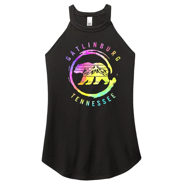 Funny Saying Gatlinburg Bear Tennessee Women’s Perfect Tri Rocker Tank