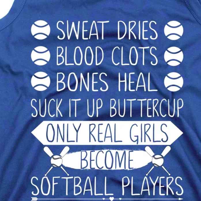 Funny Softball Gift Coach Player Dad Mom Son Cute Gift Tank Top