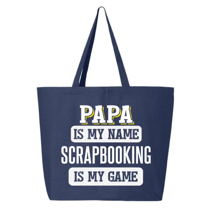 Funny Scrapbooking Gift For Papa Fathers Day Design Cool Gift 25L Jumbo Tote