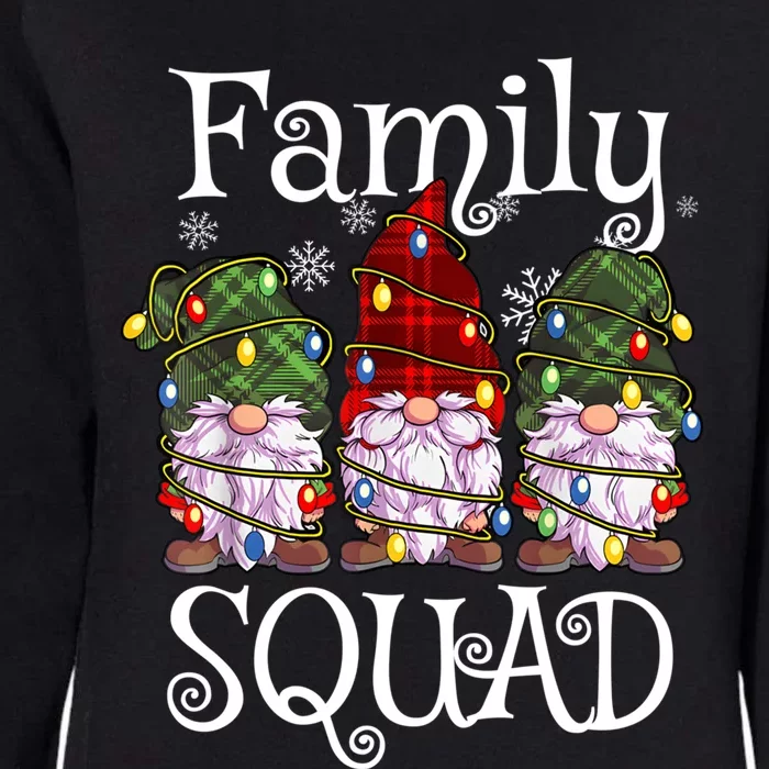 Family Squad Gnomies Christmas Gnome Family Matching Pjs Gift Womens California Wash Sweatshirt